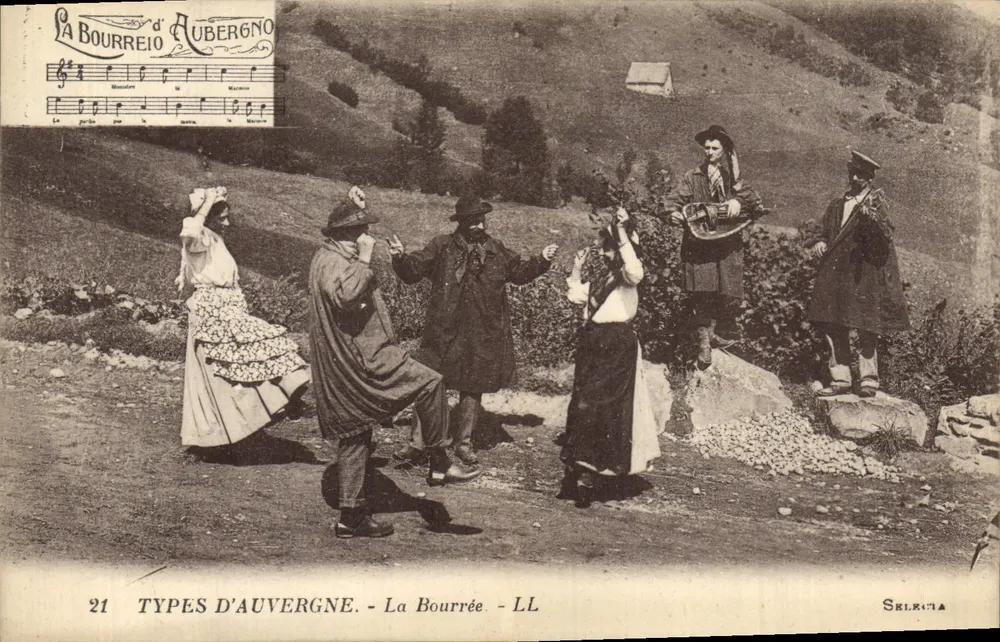 La Bourrée - Aubergne — Tipos de Auvergne - LL n°21 - Frente