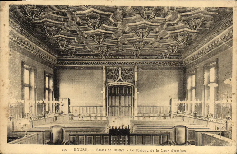 Rouen — Palast der Justiz — Die Decke des Assizesgerichts - Vorderseite