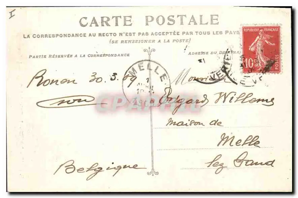 Rouen — Ansicht des Christus in der Salle des Assises — E.D. 347 - Rückseite