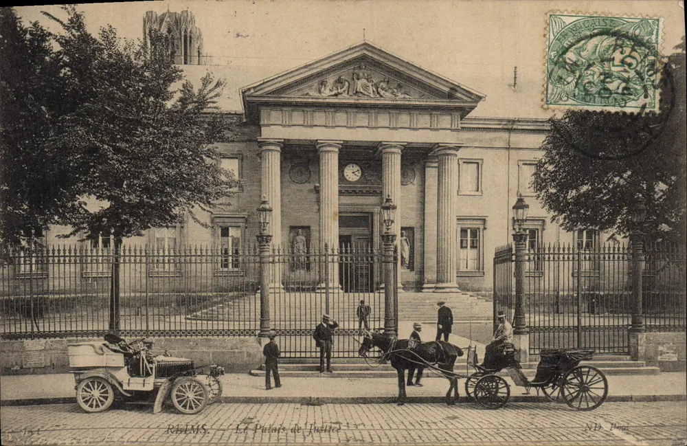 Rémens — O Palácio de Justiça — ND. Pamar - Frente