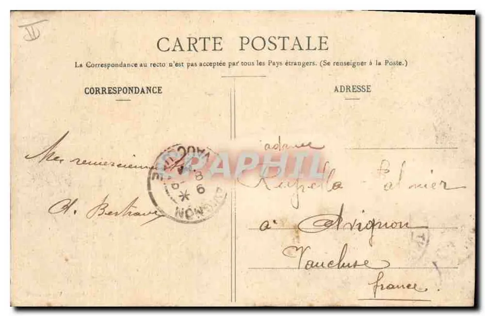 Remiremont - Il Palazzo di Giustizia — Edizione Vve E. Marlin, n°9 - Verso