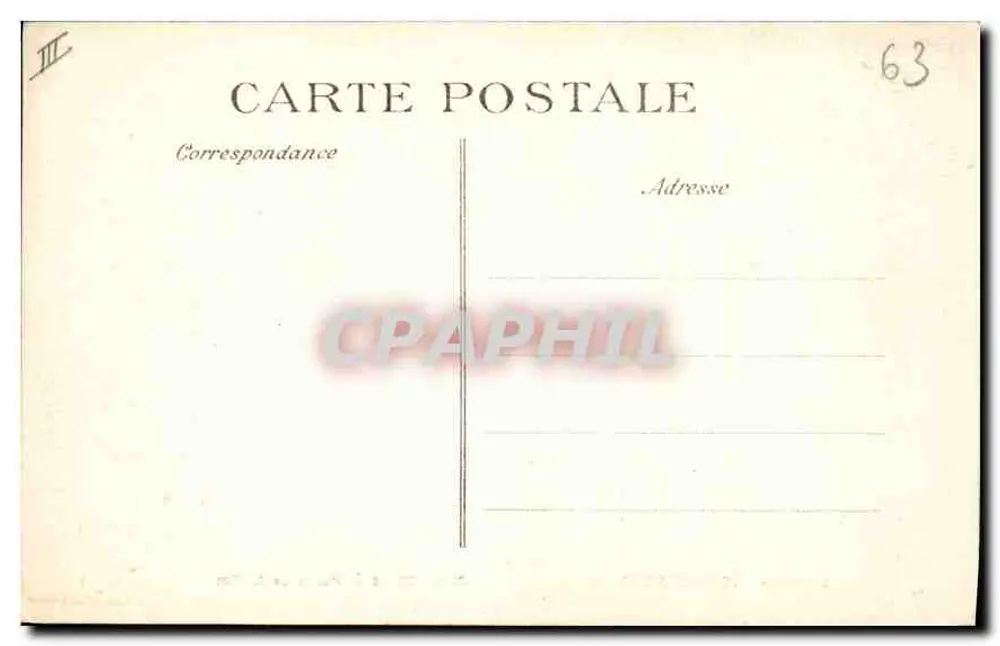 Riom — Palast der Gerechtigkeit — L'Auvergne Pittoresque - Rückseite