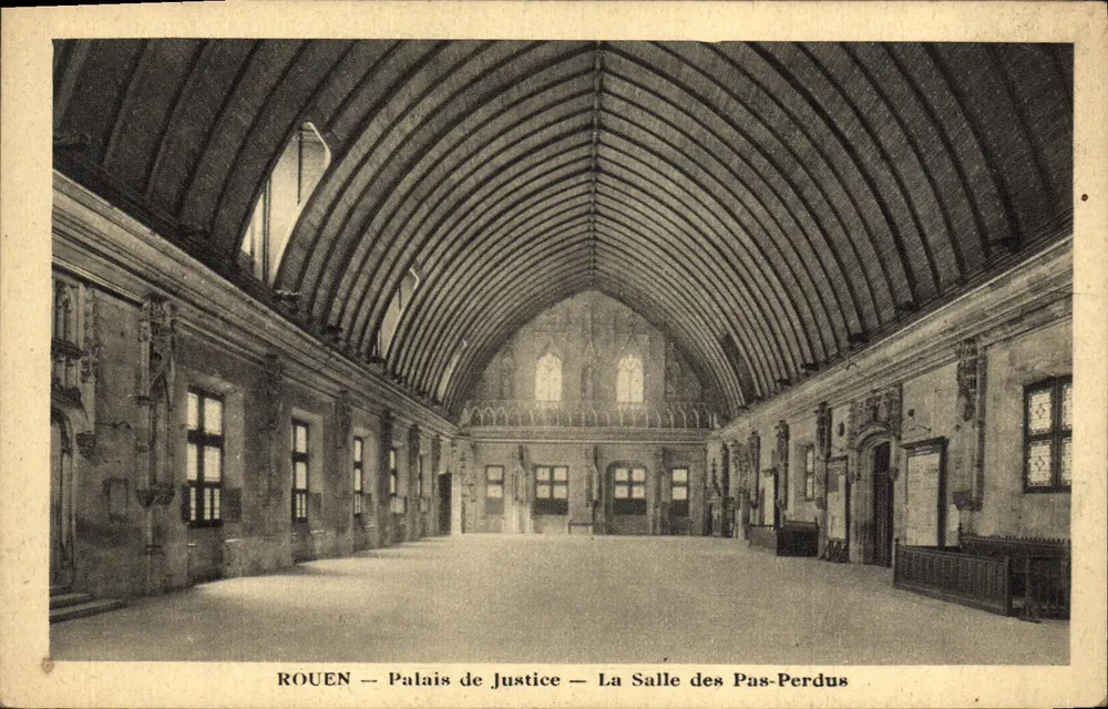 Rouen — Palast der Gerechtigkeit — Der Saal der verlorenen Schritte - Vorderseite