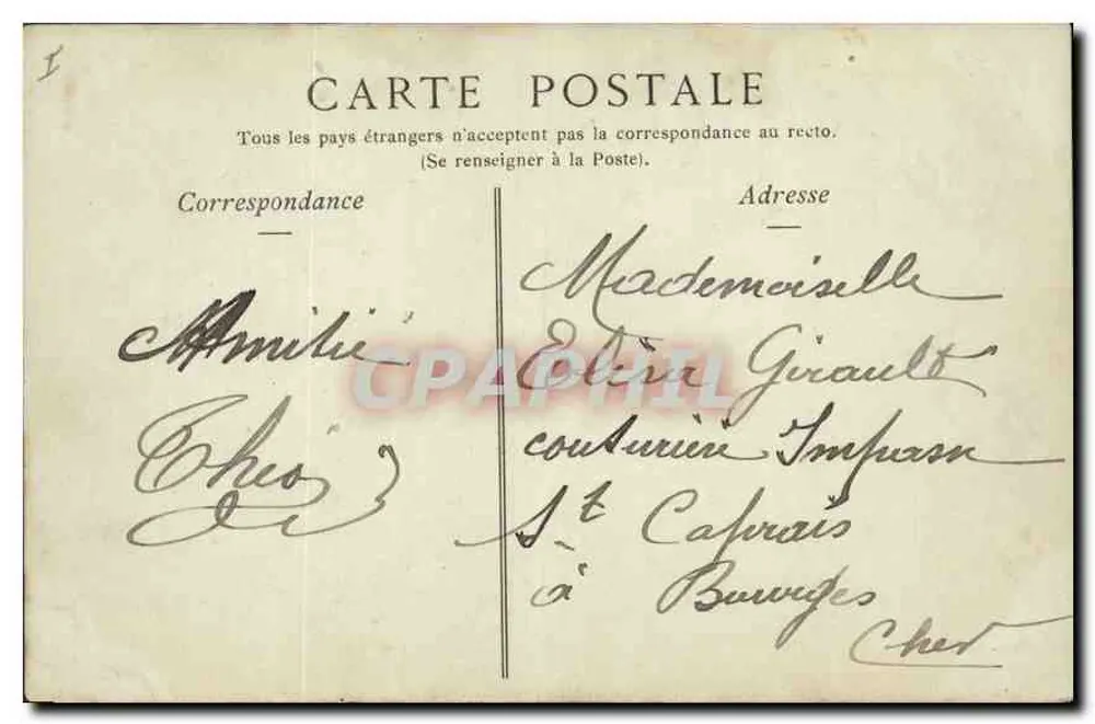 ROUEN — Het Paleis van Justitie — Collecties ND. Fot. - Achterkant
