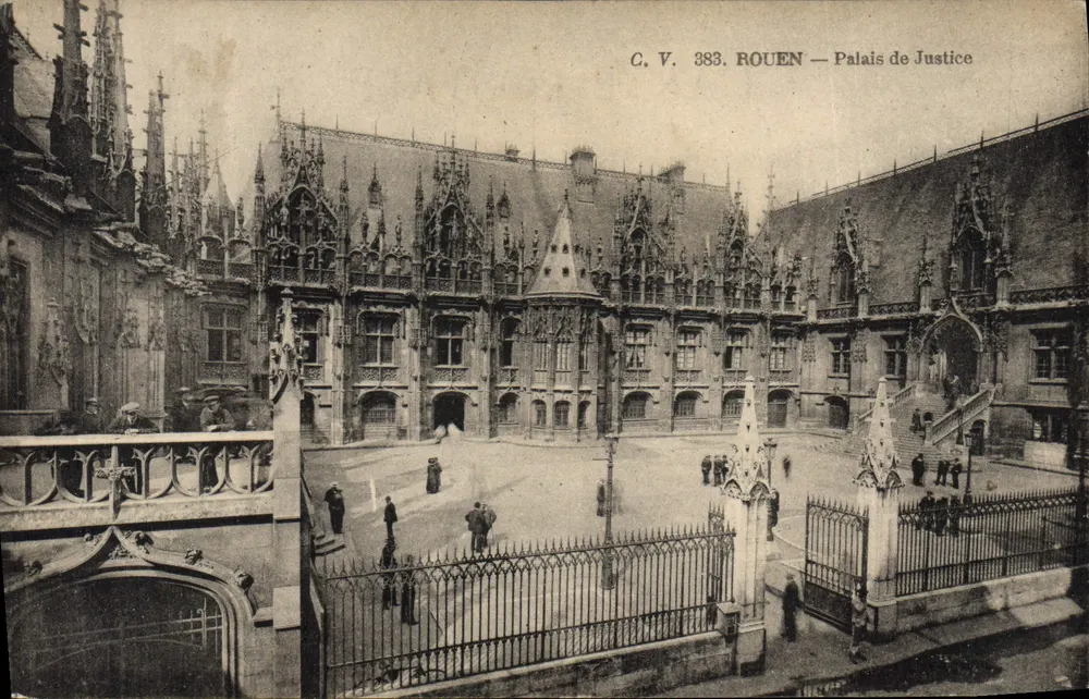 Rouen — Justitiepaleis — C. V. 383 - Voorkant