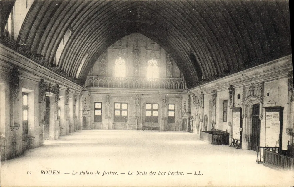 Rouen — Das Justizpalast — Die Halle der Verlorenen Schritte — LL. - Vorderseite