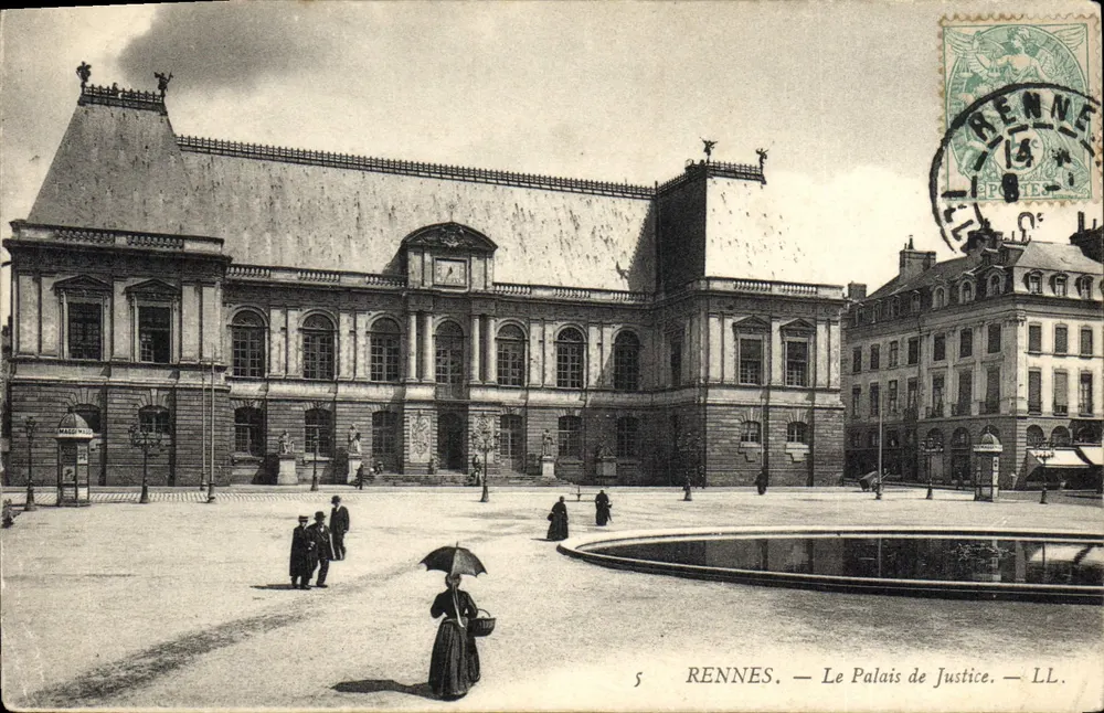 Rennes — Het Paleis van Justitie — LL. - Voorkant