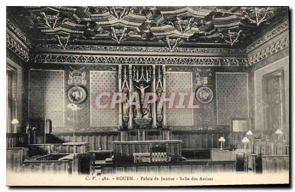 Rouen — Palais de Justice — Salle des Assises — C. V. 482 - Vorderseite
