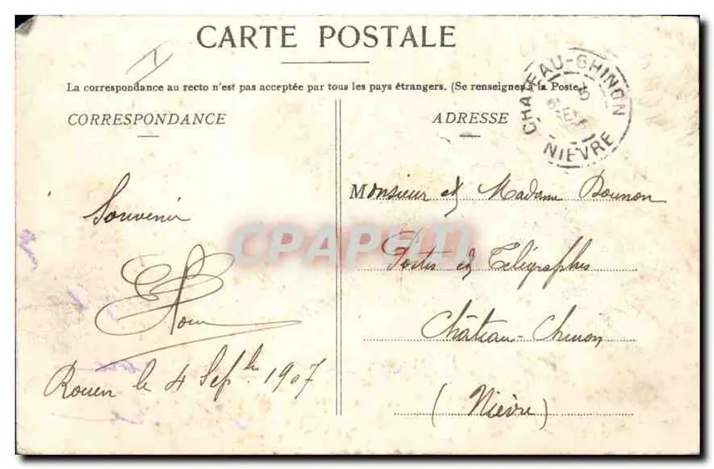 Rouen — Palais de Justice. Salle des Assises. — N.G. 26. Éditeur N.G. - Rückseite