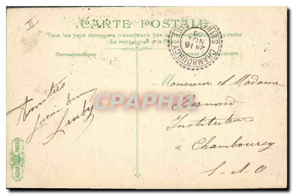 Rennes, Palácio de Justiça — editor Dubois, n° 618 - Verso