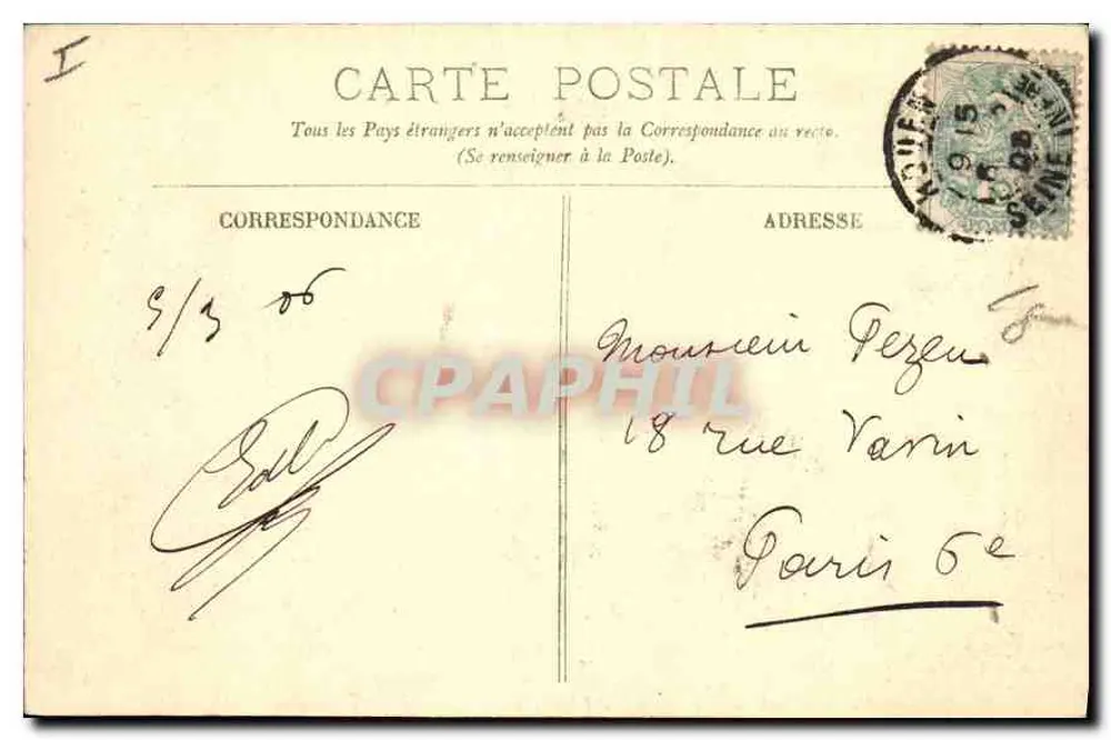 Rouen — La Cour del Palacio de Justicia — LL. - Reverso