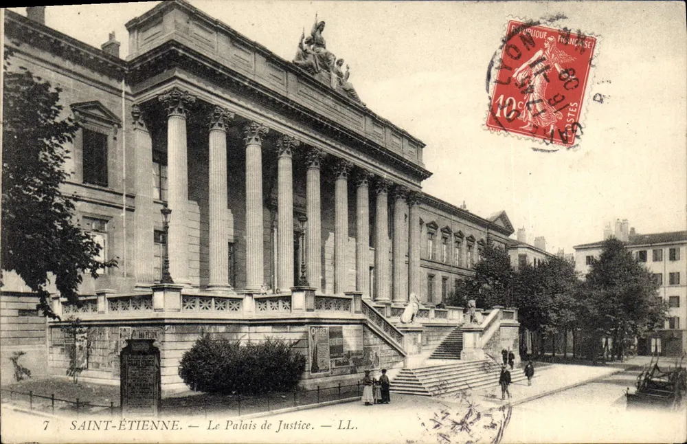 Saint-Étienne — Het Paleis van Justitie — LL. - Voorkant