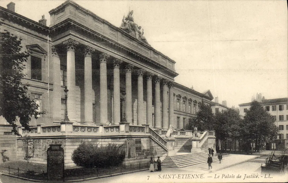 Saint-Étienne — O Palácio de Justiça — LL. - Frente