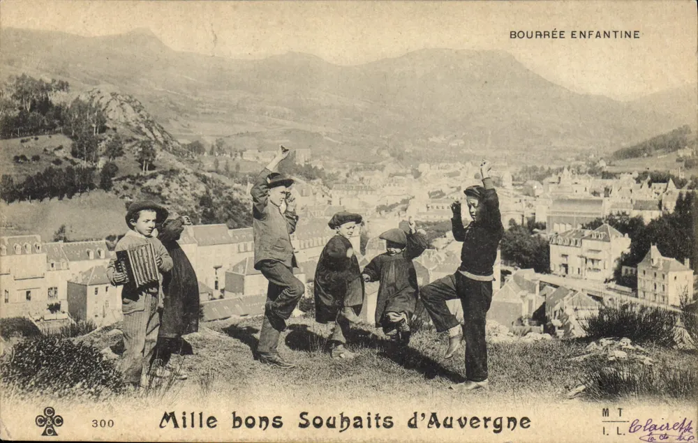 Kindertanz — Tausend gute Wünsche aus Auvergne — I.L. L. Colairet - Vorderseite