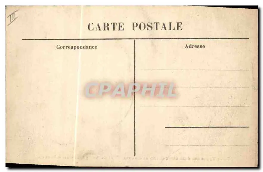 Typen verschiedener Frisuren aus Auvergne und Velay (Alt und Modern) — Serie 3555 — Verlag M.B. LE PUN, LONDON - Rückseite