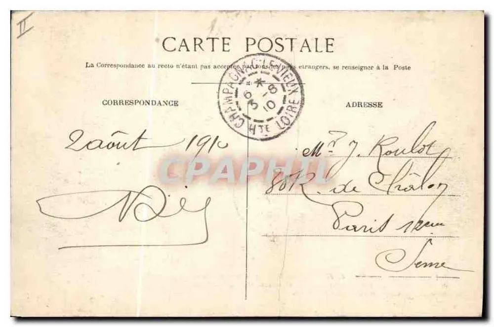 Die Bourrée — Nationale Tanz — Le Puy - Rückseite