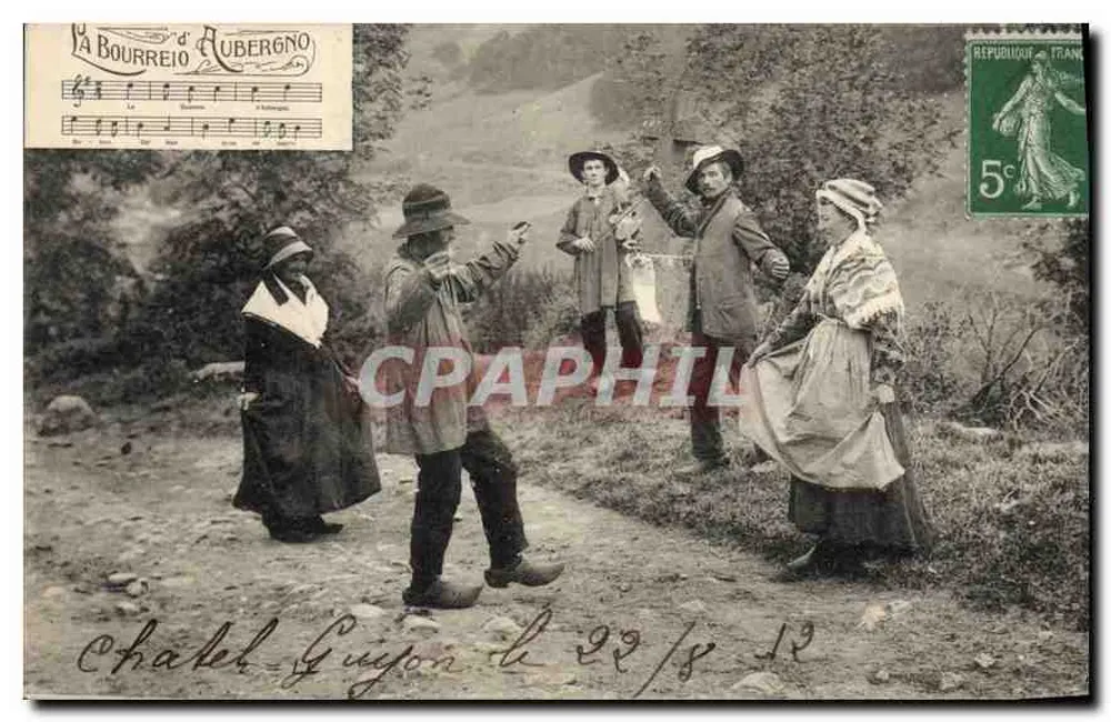Châtel-Guyon — cena de aldeia — editor desconhecido, número de série não visível - Frente