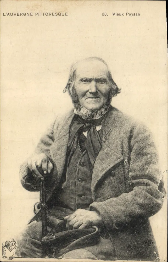 Pittorelle Auvergne — 20. Altes Bauernbild — E. Le Delay, Paris - Vorderseite