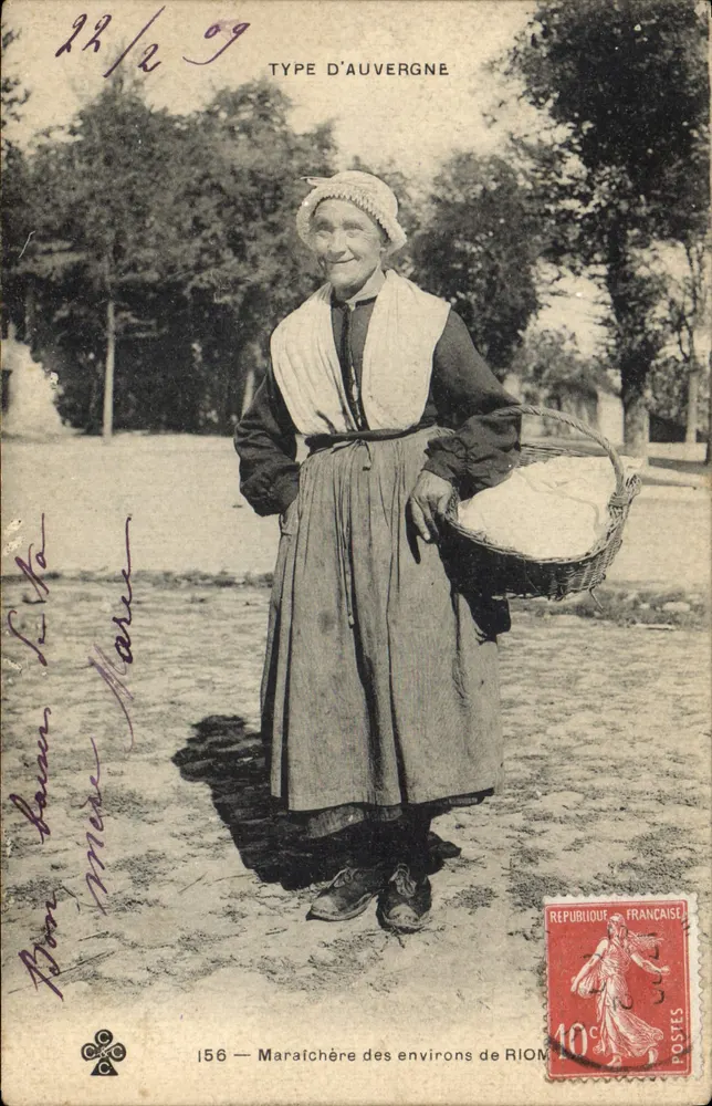 Tipo de Auvergne — Marajoara dos arredores de Rion — Editor C. C. n°156 - Frente