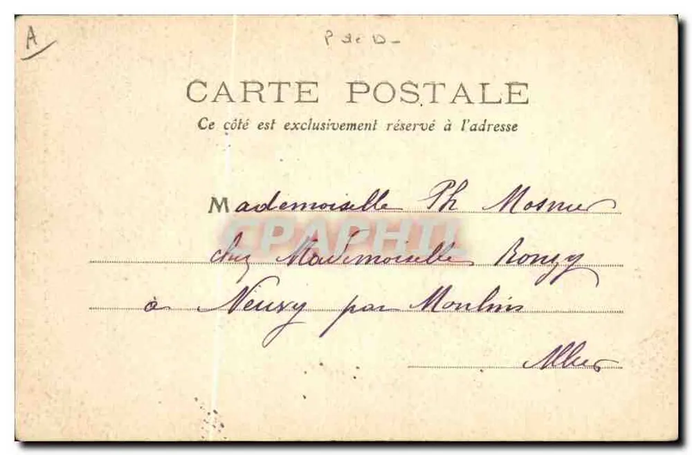 Tipo de Auvergne — Marajoara dos arredores de Rion — Editor C. C. n°156 - Verso