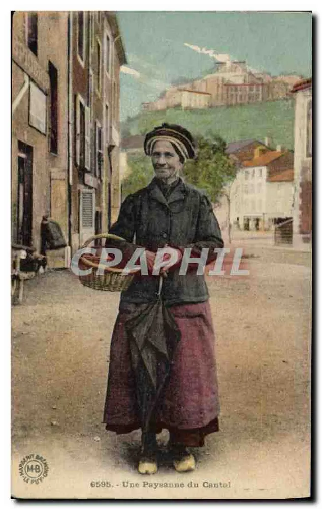 Uma camponesa do Cantal — edições Marquant & Béatrice, n° 6595 - Frente