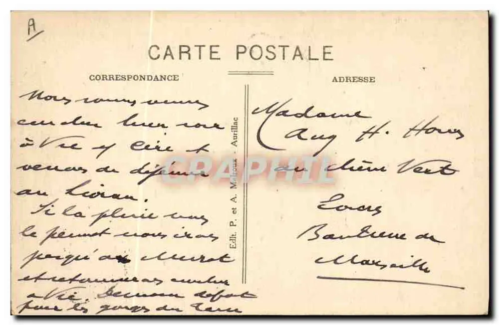 Fileuse Auvergnate — Cantal — Felibron - Verso
