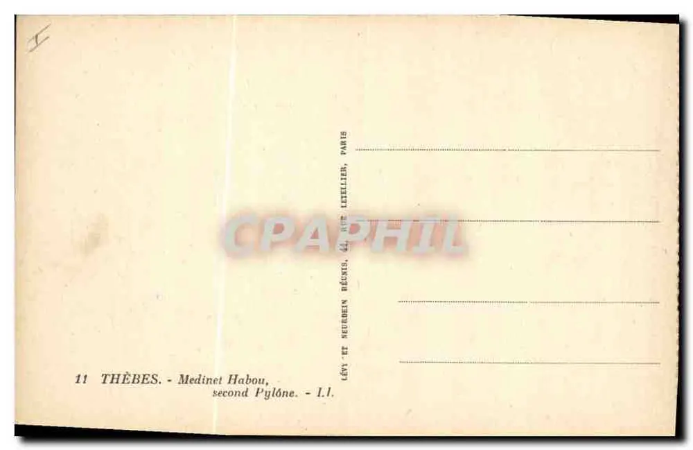 Tebas - Médinet Habou, segundo pilar — LL - Verso
