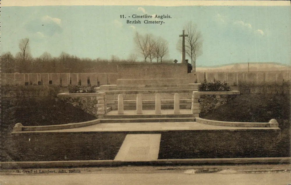 Cemitério Inglês - Reims — G. Graff e Lambert, editor Reims, n°11 - Frente