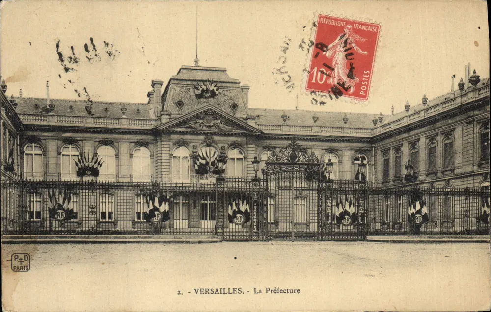 Versalhes - A Prefeitura — P.D. Paris, n°2 - Frente