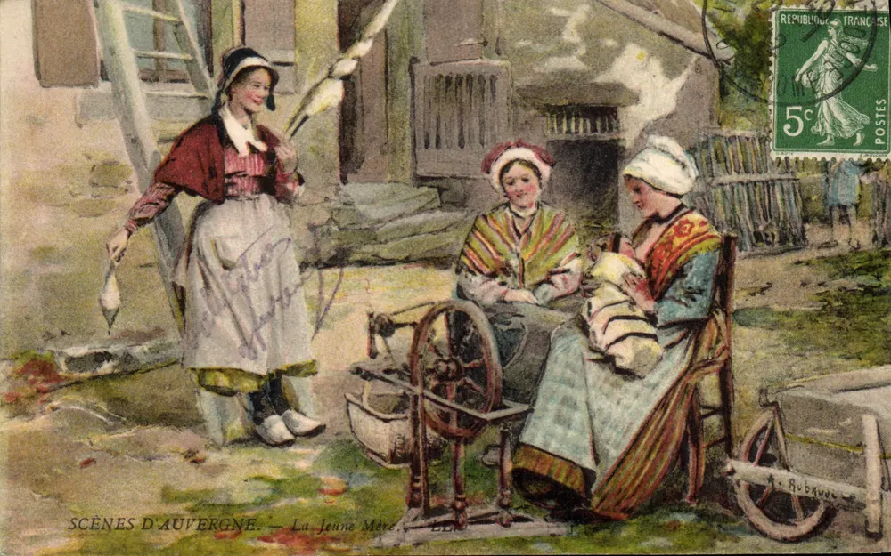 Cenas da Auvergne — A Jovem Mãe — LL. Bubaque - Frente