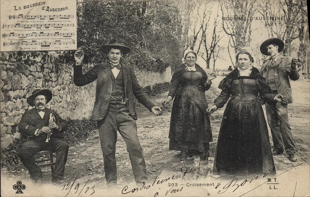 Bourrée da Auvergne — Dança tradicional — M.T. n°303 - Frente