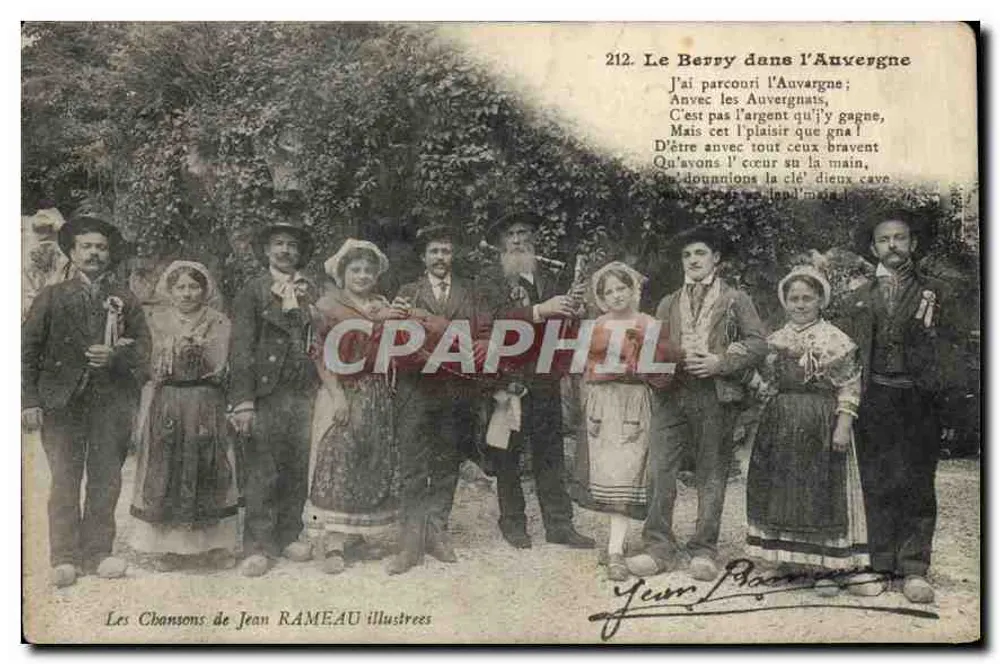 Illustrierte Lieder von Jean RAMEAU — 212. Das Berry in der Auvergne — Verleger nicht sichtbar - Vorderseite