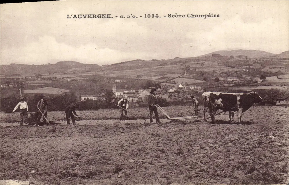 L'Auvergne - g.d'o. - 1034 - Cena Campestre - Frente