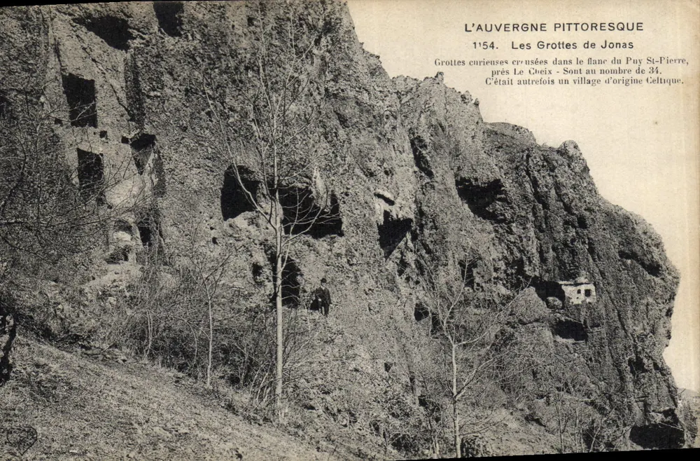 Jonas-Höhlen — Puy-Saint-Pierre, Auvergne — L'Auvergne Pittoresque, n°1'54 - Vorderseite