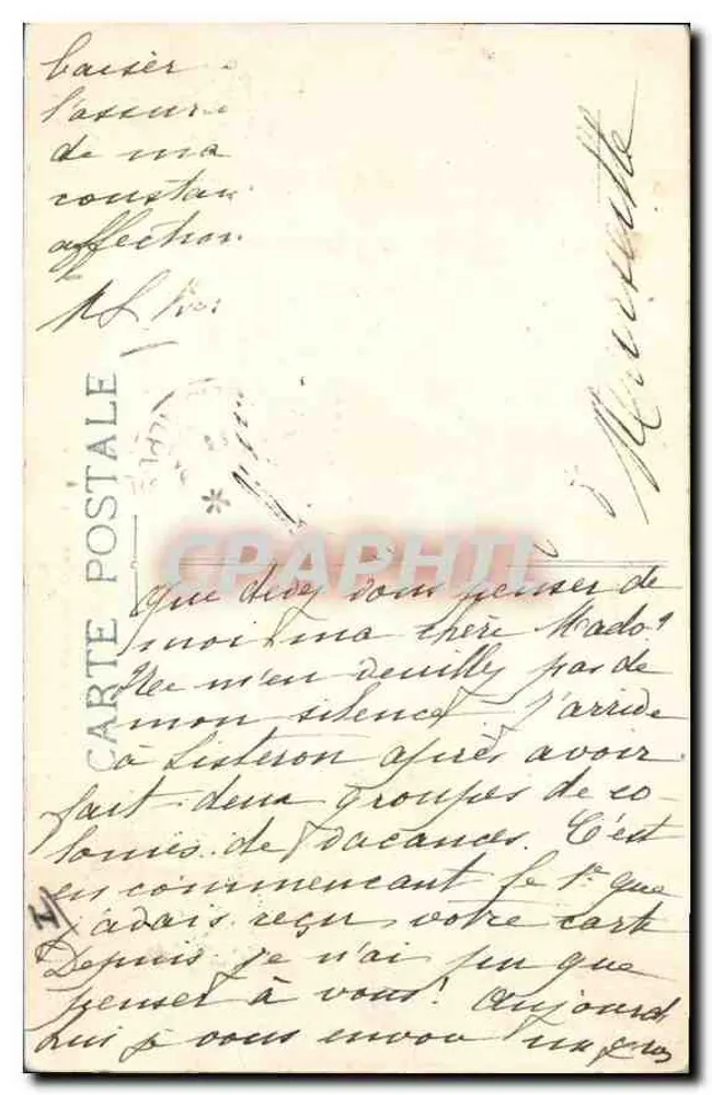 Auops — Grutas de Santa Madeleine — Editor: Lambert, número de série não visível - Verso