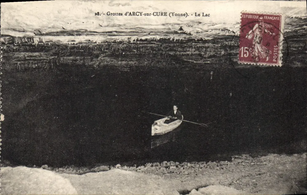Grottes d'Arcy-sur-Cure (Yonne) — O Lago — Edição do Castelo das Grotas - Frente