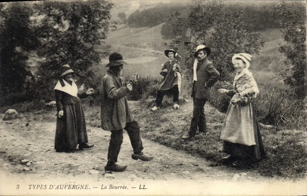 Tipos da Auvergne — A Bourrée — LL - Frente