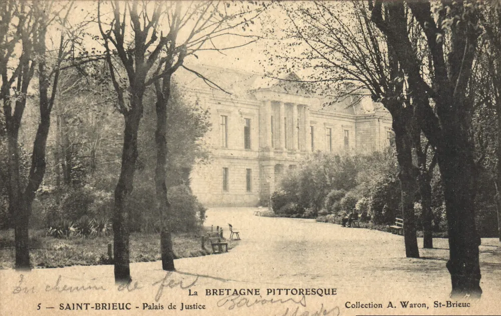 Saint-Brieuc - Palast der Justiz — Die pittoreske Bretagne — Sammlung A. Waron - Vorderseite