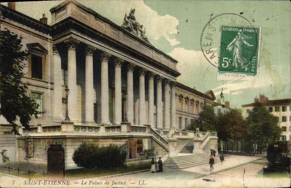 Saint-Étienne — O Palácio de Justiça — LL. - Frente