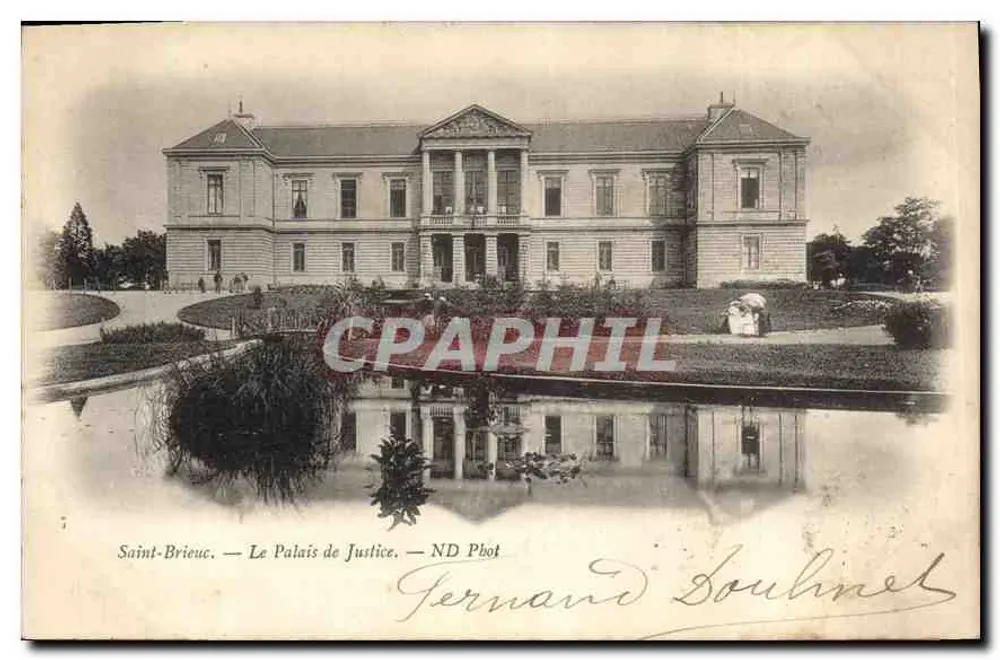 Saint-Brieuc — O Palácio de Justiça — ND Phot - Frente