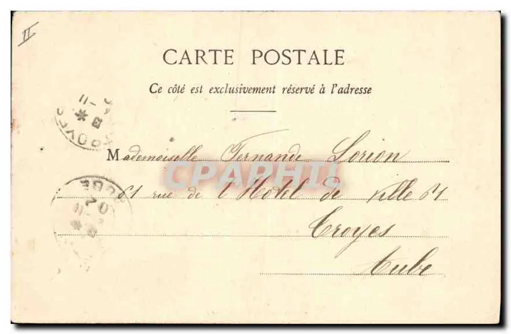 Saint-Étienne - Paleis van Justitie — uitgever : Nouvelles Galeries, St-Étienne, n° A.880 - Achterkant