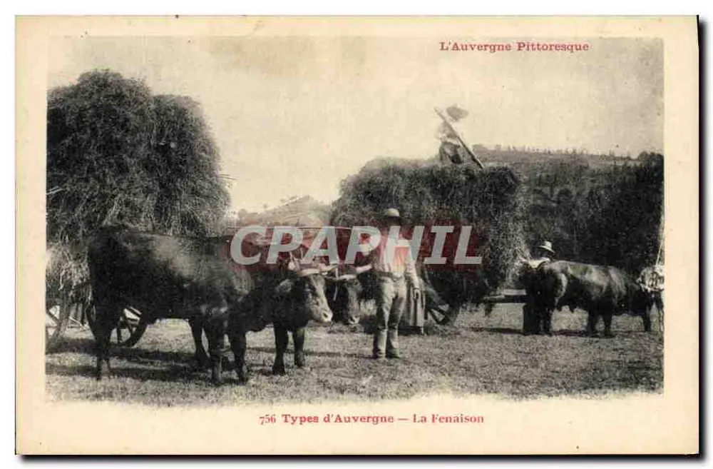 A Fenaison — L'Auvergne Pitttoresque — Éd. P. et A. Matronix, n°756 - Frente