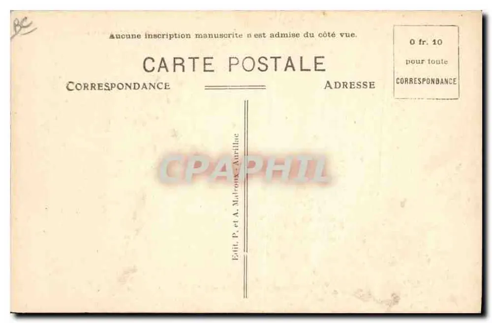 A Fenaison — L'Auvergne Pitttoresque — Éd. P. et A. Matronix, n°756 - Verso