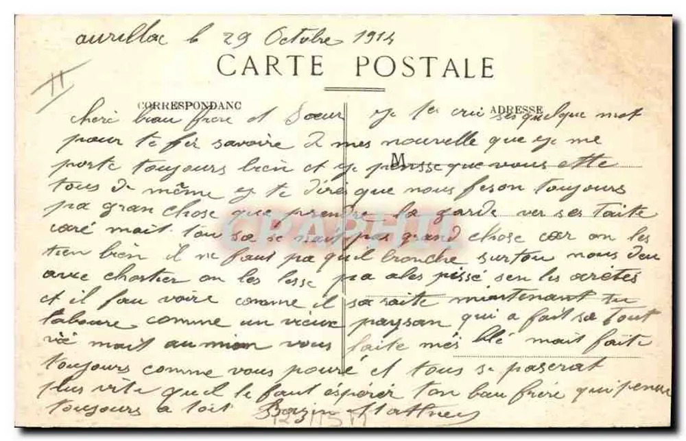 In der Auvergne — 26. Eine Schäferwirtschaft in den Bergen — Éditions Marcenar - Rückseite