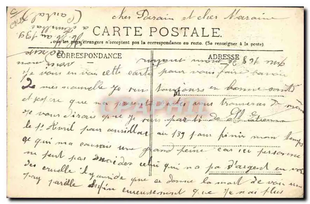 Grupo Auvergnat — L'Hirondelle - Paris — editor Grupo Auvergnat, n° 22 - Verso