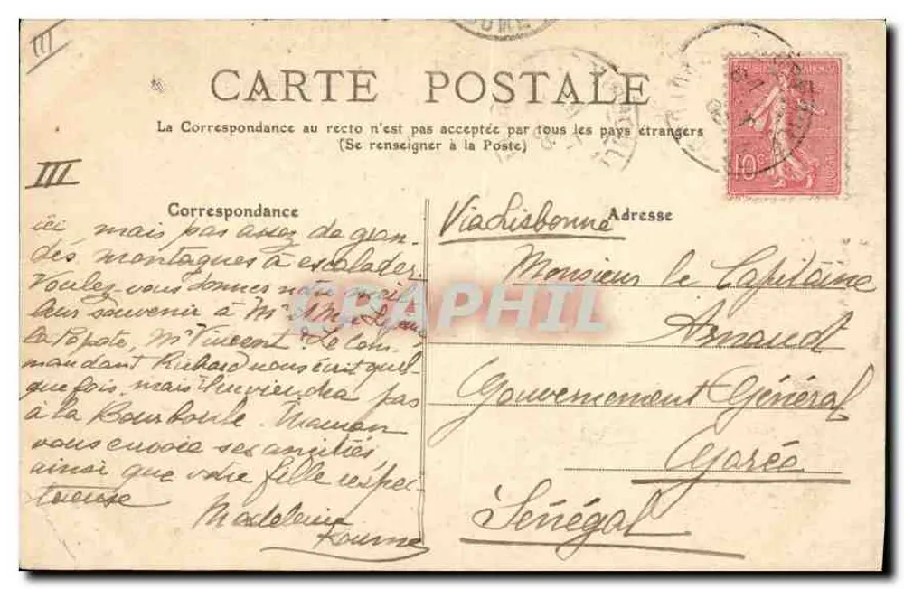 Junge Milchmaid aus Auvergne — M.T. I.L. n°2365 - Rückseite