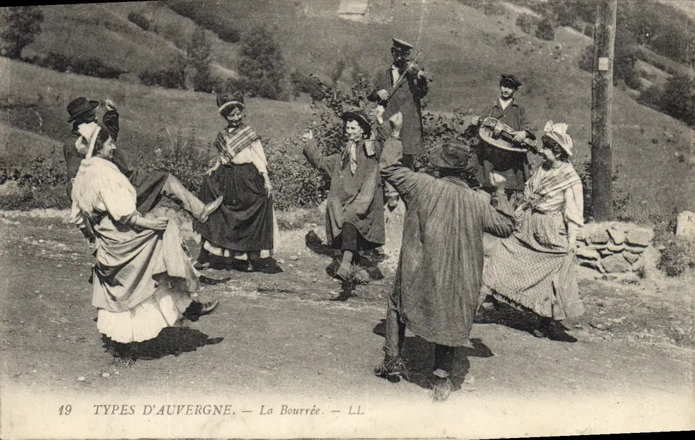 La Bourrée — Typy z Auvergne — LL - Awers