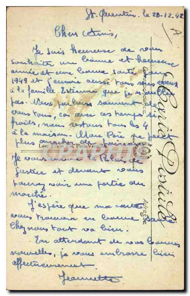 Saint-Quentin — O Palácio de Justiça — LL - Verso
