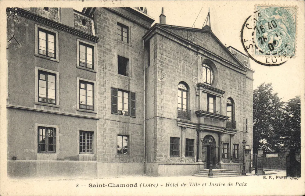 Saint-Chamond (Loire) — Rathaus und Friedensgericht — B.F., Paris - Vorderseite
