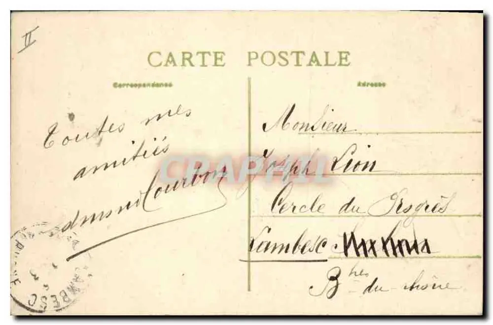 Saint-Flour — Gerichtshaus — L'Auvergne, Verlag M.T. n°268 - Rückseite
